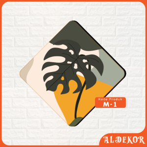 Decor Art - Aldekor Pajangan Sticker Dinding Tempel Abstrak Model Minimalis - M