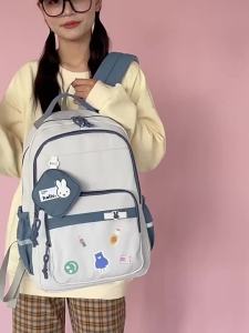 FE Backpack French Style Longchamps Bag Classic Nylon Schoolbag Waterproof Folding Casual and Lightweight Trendy Backpack