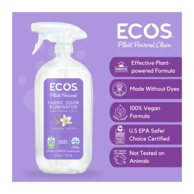 Ecos Breeze Fabric And Carpet Odor Eliminator - Lavender Vanilla 20 Oz /590 ML