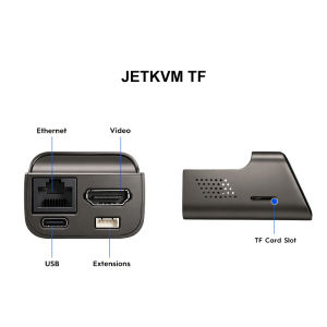 JetKVM IP-KVM Open Source Over IP Remote Management Desktop Control Device No Software Expansion Tool Supports Mac/Windows/Linux