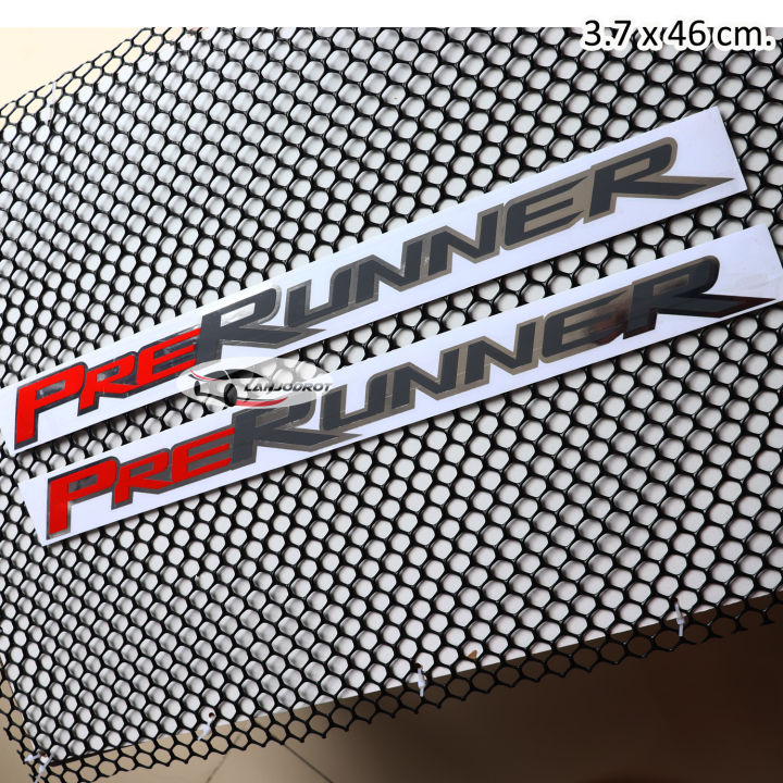 Prerunner Sticker sticker 1 คู่ สติ๊กเกอร์ PRE RUNNER พรีรันเนอร์ ติดข้างรถ TOYOTA REVO ...