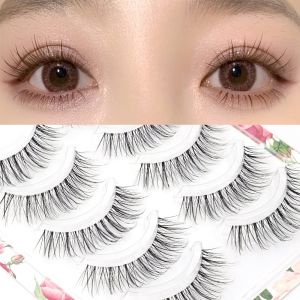 DFY-26 Transparent Soft Stem False Eyelashes Faux Mink 3D Volume Natural Effect Eyes Lashes Extension