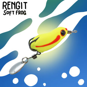 Rengit SoftFrog - Athena Series 2.5CM 2.5G - Rengitfisherman (UV)GLOW IN DARK Handmade Indonesia Easy Strike Best for Anglers Katak UmpanHaruanKatak LembutToman