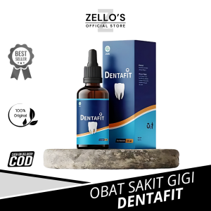 Dentafit Obat Herbal Sakit Gigi Berlubang Untuk Anak & Dewasa Netto 10ml bisa ditelan aman & sehat