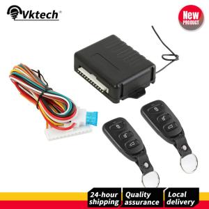 【Vktech】 ชุดล็อคประตูรถยนต์แบบไร้กุญแจพร้อมระบบเตือนภัย 410/T102 เพื่อความปลอดภัยที่เหนือกว่า
