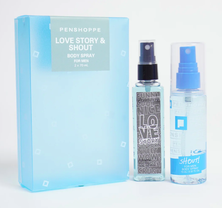 PENSHOPPE Love Story 70ML and Shout 70ML Body Spray Gift Set