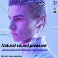 Amgras Future Ⅷ Ultra Transparent Earphone Bluetooth Earbud Gaming LED digital display Sport TWS Earphones HIFI IPX5. 