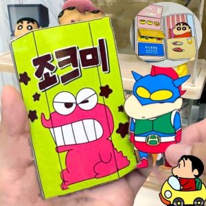 YAZHE เครยอนชินจัง หนังสือเงียบสำหรับเด็ก งานทำมือ มอนเตสซอรี่ หนังสือสติ๊กเกอร์ ตลกๆ กระดาษสำหรับตกแต่ง บัญชีแยกประเภทมือ สาวๆ