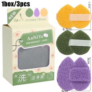 ฟองน้ำทำความสะอาดฟองน้ำล้างหน้าขัดผิวหน้า3ชิ้นมาสก์โคลนทำความสะอาดหัวดำฟองน้ำแปรงล้างเครื่องสำอางพัฟโฟมอุปกรณ์แผ่นทำความสะอาดหน้า