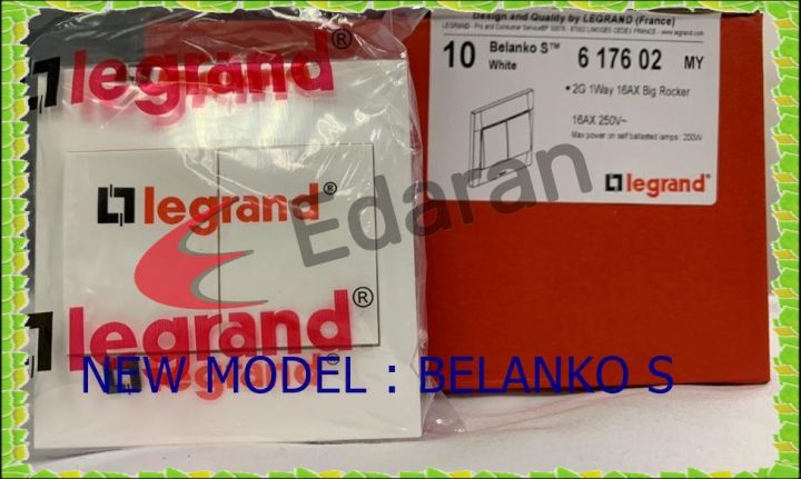 [NEW MODEL] LEGRAND BELANKO S 617603 2 GANG 2 WAY SWITCH | Lazada Malaysia