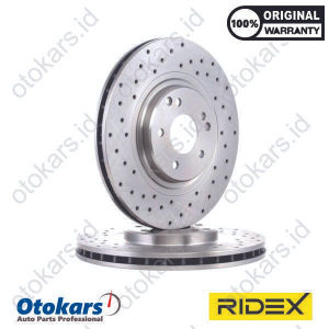 Brake Disc Cakram Rem Depan MERCY W203 C180 C200 C230 C240 C270 CDI C280 C320 | Paket Sport AMG | RIDEX 82B0449