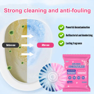 10pcs/bag Aromatic Tablets Toilet Bowl 2-color Toilet Cleaner Automatic Toilet Bowl Cleaners with Bleach Automatic Tank Bowl Deodorant Homeliving