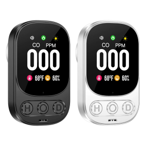 Carbon Monoxide Detectors 2.1in Color Screen CO Level Monitors Temperature Humidity CO Detectors for Indoor Home Hotel