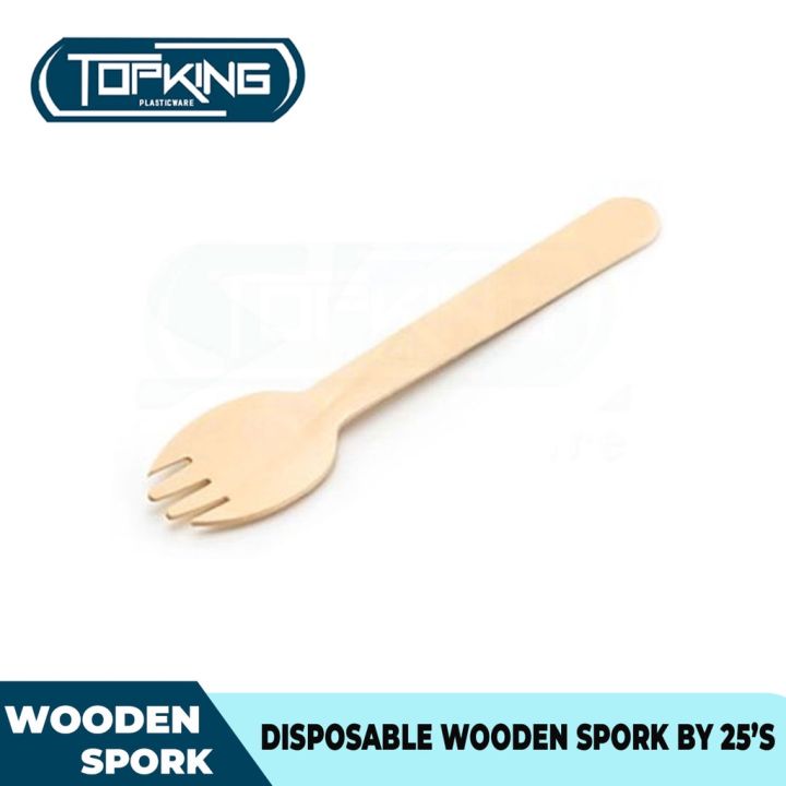 TOPKING DISPOSABLE WOODEN SPORK 2550PCS/PACK Lazada PH