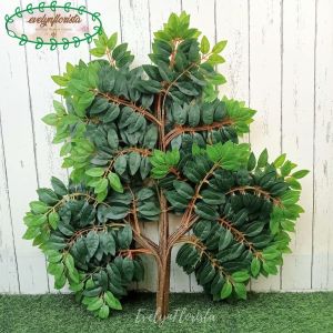 Daun Hias Artificial lychee Latex Selusin Hiasan Dekorasi Kantor