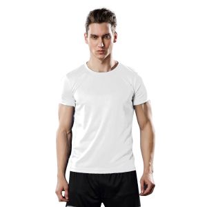 Simple Dri-fit men women korea t shirt Plain Black color absorbs sweat and dries quickly