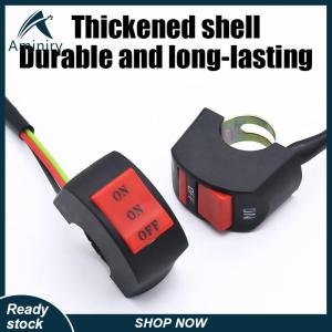 Aminiry[Love sports] สวิตช์แฮนด์รถจักรยานยนต์ สวิตช์ไฟหน้า LED ปรับเปลี่ยนแฟลชคู่ปุ่มปิด