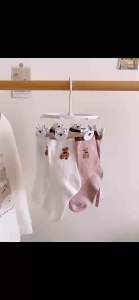 อุปกรณ์ตากผ้า ที่ตากผ้า ที่แขวนผ้า ไม้แขวนเสื้อ ที่หนีบผ้า 8 ตัวหนีบ รูปกาตูน พลาสติก น่ารัก คุณภาพดี สไตล์เกาหลี พร้อมส่ง