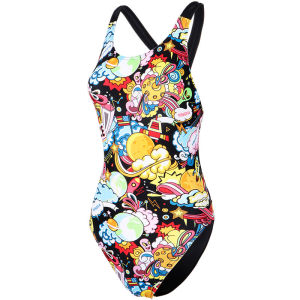 Yingfa New Digital Printing Professional Training Competition Swimwear Female Racing Quick-drying Anti-chlorine Competitive Swimsuit 1 Piece Swimsuit For Women