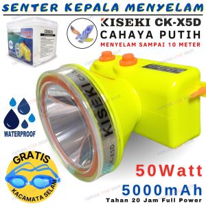 Senter Kepala Kiseki Anti Air CK X5D 50W Headlamp Kiseki CK-X5D - Senter Kepala Waterproof 50W KISEKI CK-X5D-FSS