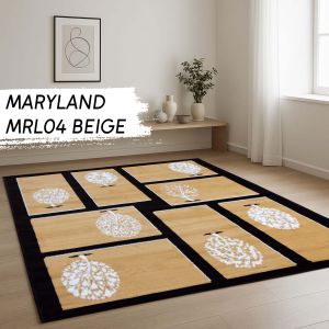 MARYLAND Karpet Lantai 210x300 Black Beige Motif 04