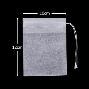 Non-woven Fabric Disposable Tea Filter Bags Empty Sealed Filters Bags with Drawstring Kitchen Teaware for Coffee Spice Wholesale