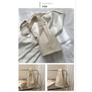 Trendy Chest Bag Bucket Bag Women Casual Simple Fashion Western Style Shoulder Bag