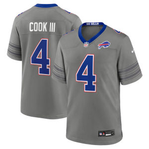 Còn hàng áo đấu bóng đá thêu NFL mới 2026 Buffalo Bills màu xám thành phố phong cách Âu Mỹ