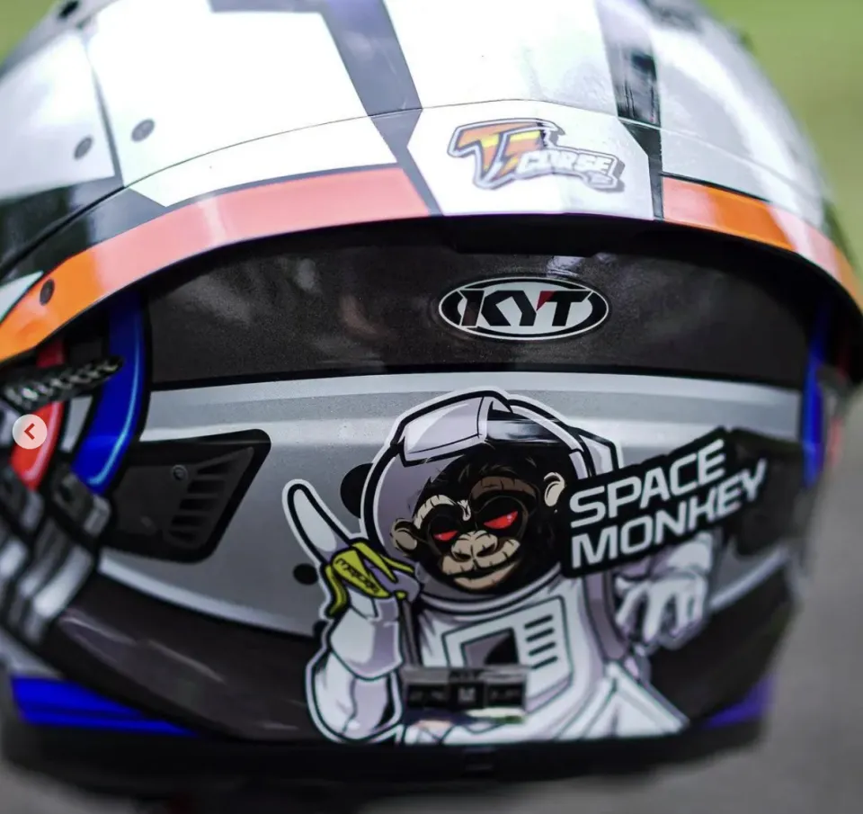 KYT TT-Course Space Monkey Ratthapark Full Face Helmet bundled