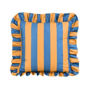 CANICECA Striped Pillow Case Cover Lotus Leaf Skirt Edge Velvet Pillowcase Home Decor Bedding Pillow Cover Couch Bedroom