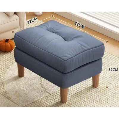 Nordic Comfortable Leg Rest Sofa Stool Sturdy Chair Soft Bench Shoe Changing Stool