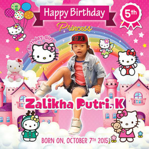 Banner Ulang Tahun Tema bebas 1x1m