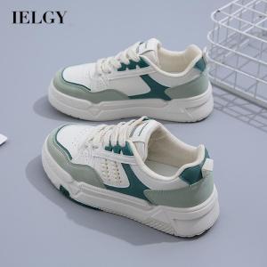 IELGY womens korean style all match raw thick sole casual sneakers