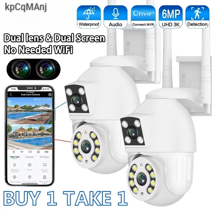 [BUY 1 TAKE 1] V380 Pro 5G Dual Lens Dual Screens Outdoor CCTV Camera ...