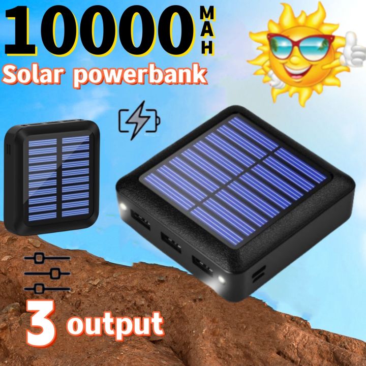 【solar power bank】mini power bank 20000mah Waterproof Solar Charger 3 ...