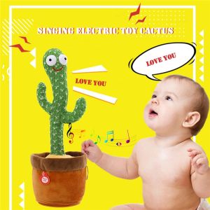 Dancing Cactus Dance Toy Swing USB Rechargeable Tiktok Musical Toys Singing Mainan Kaktus Bercakap