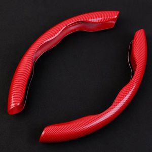 PuLXi. Perodua Carbon Fiber Steering Wheel Cover Anti Slip Car Steering Wheel Protector Cover For Perodua Viva Alza Aruz Myvi Axia Ativa Bezza Kembara Kancil Accessories