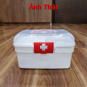 Hộp Đựng Y Tế. Hộp Th.uốc Gia Đình. Chất Liệu Nhựa Dẻo PP Nguyên Sinh