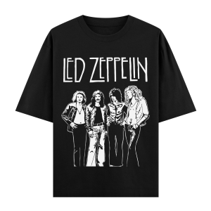 Baju Kaos Oversize Led Zeppelin Cotton combed 24s Pria Wanita