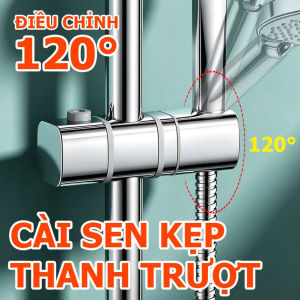Cài Vòi Sen Kẹp Thanh Trượt 18-26mm Không Cần Tháo Cây Nhựa ABS Mạ Crom Cao Cấp Chống Trượt Bền Đẹp - Giá Đỡ Vòi Hoa Sen Nâng Hạ Điều Chỉnh Góc 120 Độ Tiện Lợi - Phụ Kiện Nhà Tắm Gắn Cần Sen Đa Năng Cho Gia Đình Chịu Lực Tốt Chống Rơi Chuẩn Xuất Khẩu