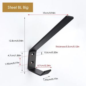 A6277 1Pcs Jacket Holder Motorcycle Helmet Holder Stainless Steel Wall Mount Rack Home Luggage Hook Durable Shelf Wall Hanger For Kitchen Door Cabinet