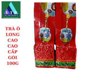 Chè Xanh Bảo Lộc Trà Ô Long Thượng Hạng Gói 100gr Hút Chân Không Cánh đẹp nước trong thơm ngon an toàn.