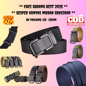 Ikat Pinggang Pria Nylon Canvas Model ( BANYAK MOTIF WARNA ) Fashion trend hot sale 2025 COD SE -INDONESIA KODE OSAMA-1900