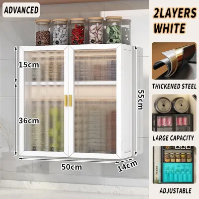 POLAR BEAR Kitchen Cabinet Rack Wall Cabinet Storage Cabinet Rack Storage Rack Storage Cabinet Spice Rack