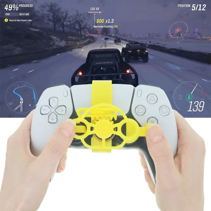 Mini Controller Steering Wheel for PS5 and PS5 Slim 3D Printing Racing ...