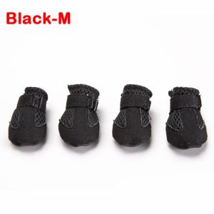PLLEWY 4pcs/set Soft-soled Dog Shoes Anti-slip Mesh Pet Sandals Easy To Clean Poodle Dog Shoes for Small Dogs Puppies