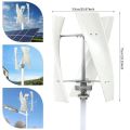 Wind turbine vertical-axis lighting for household street lamps. Micro wind-driven startup. Solar energy complementation. Magnetic levitation power generation.. 