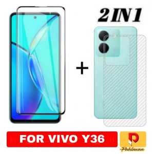 PROMO PAKET 2 INC 1 Tempered Glass VIVO Y36 4G / VIVO Y36 5G / VIVO Y51 2021 Anti Gores Kaca Screen Protector