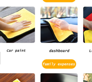 PROSTORE Microfiber Towel for Car Wash Cleaning Wax Polishing Towel Kitchen Housekeeping Kain Microfiber Basuh kereta