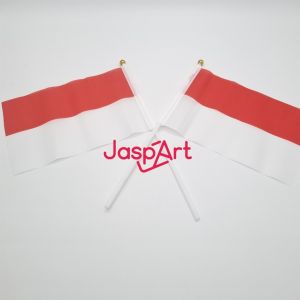 Bendera Kain Merah Putih Kecil Indonesia Pawai 17 Agustus Bendera Tongkat Tangkai Merah Putih HUT RI